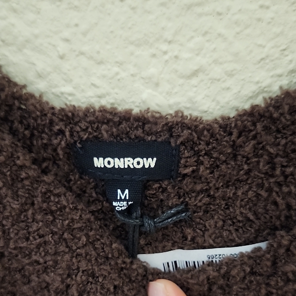 Monrow Brown Crop Top Fitted Tank - Picture 4 of 9